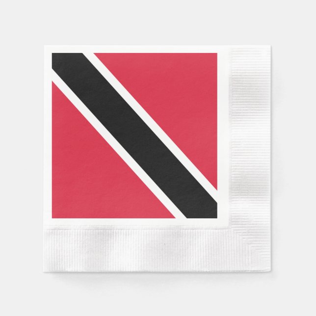 Trinidad och Tobago flagga Pappersservett (Framsidan)