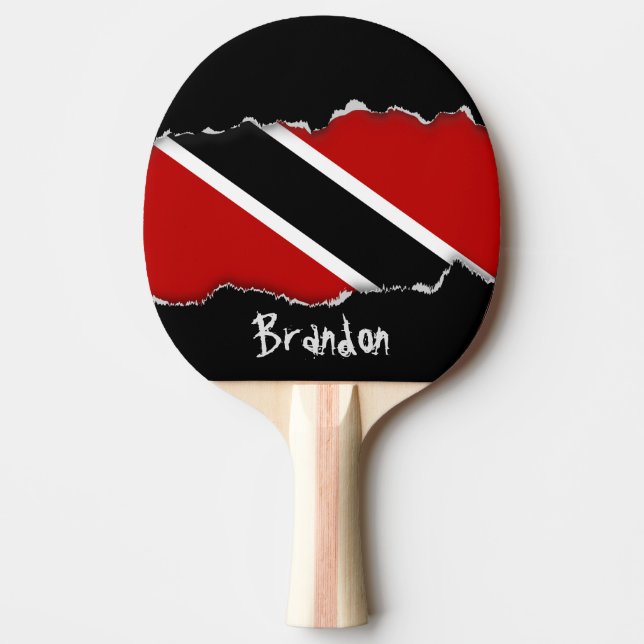 Trinidad och Tobago Flagga Pingisracket (Framsidan)