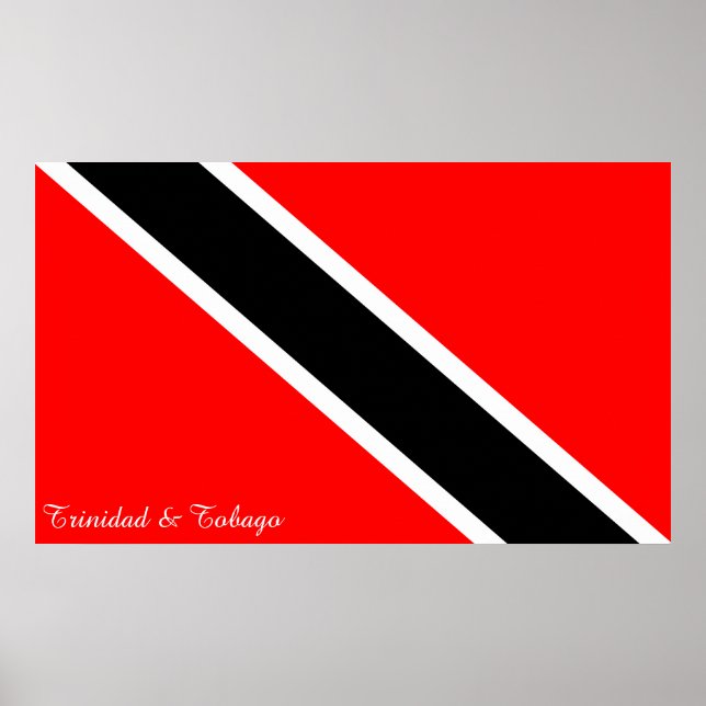 Trinidad och Tobago Flagga Poster (Framsidan)