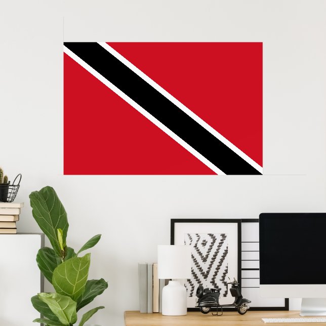 Trinidad och Tobago flagga Poster (Hemmakontoret)