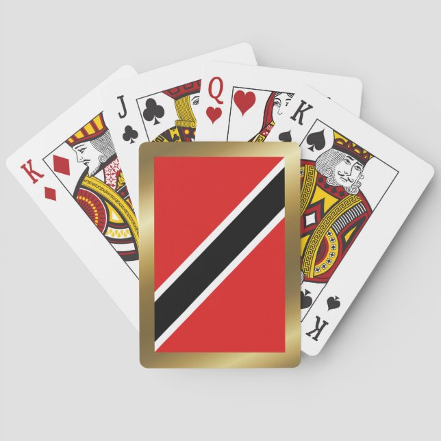 Trinidad och Tobago Flagga Spelkort (Baksidan)