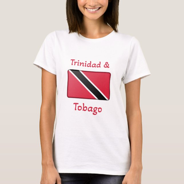 Trinidad och Tobago Flagga T Shirt (Framsida)