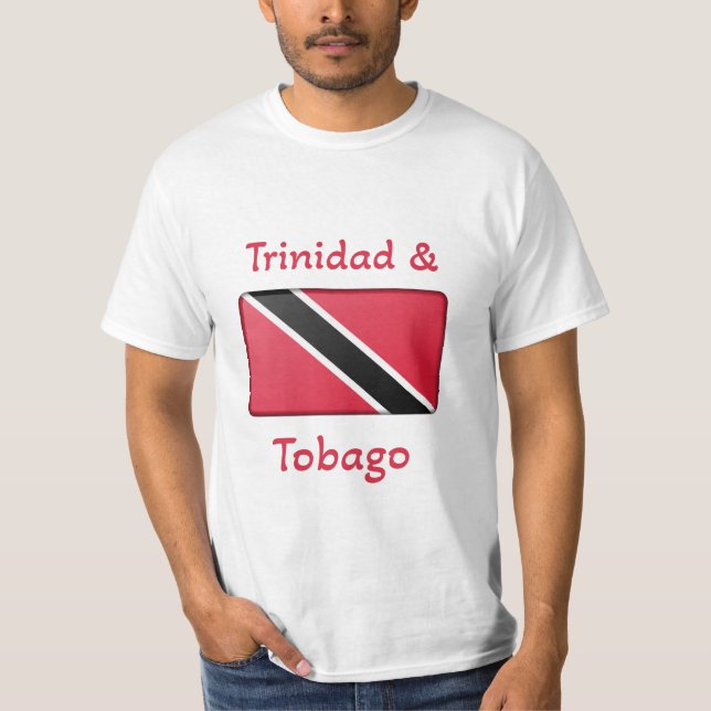 Trinidad och Tobago Flagga T-Shirt (Framsida)