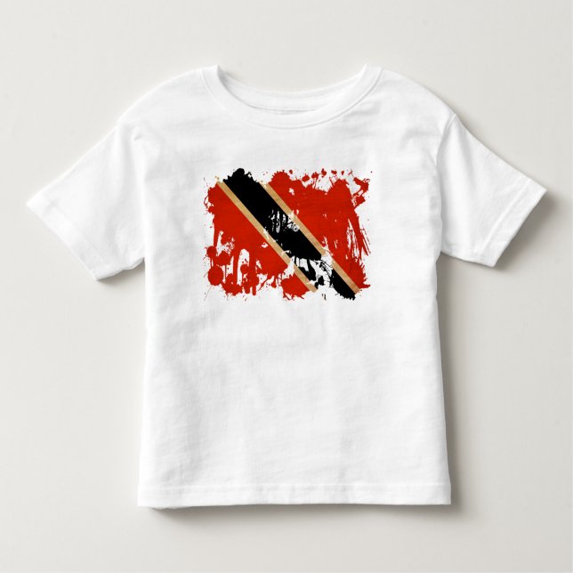 Trinidad och Tobago flagga T Shirt (Framsida)