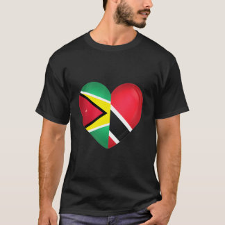 Trinidad och Tobago Flagga Trini Guyana Guyanese F T Shirt
