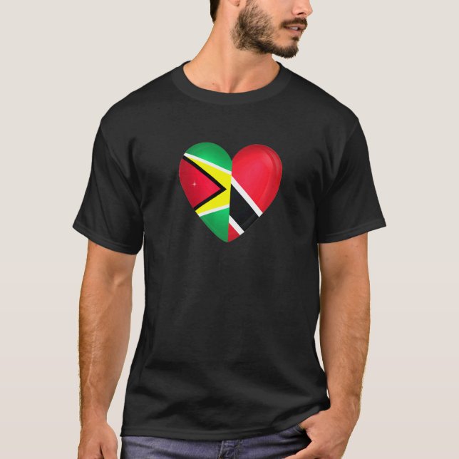 Trinidad och Tobago Flagga Trini Guyana Guyanese F T Shirt (Framsida)
