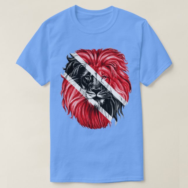 Trinidad och Tobago flagga Trinidad och Tobago lej T Shirt (Design framsida)