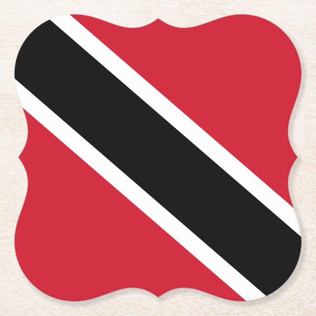 Trinidad och Tobago Flagga Underlägg Papper (Framsida)