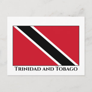 Trinidad och Tobago Flagga Vykort