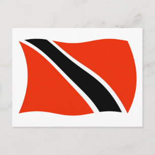 Trinidad och Tobago Flagga vykort