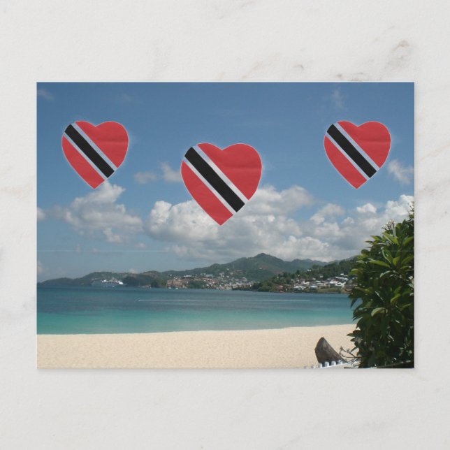 Trinidad och Tobago Flagga Vykort (Framsida)