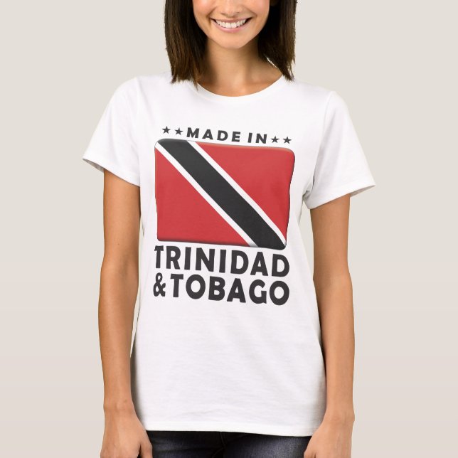 Trinidad och Tobago gjorde T Shirt (Framsida)