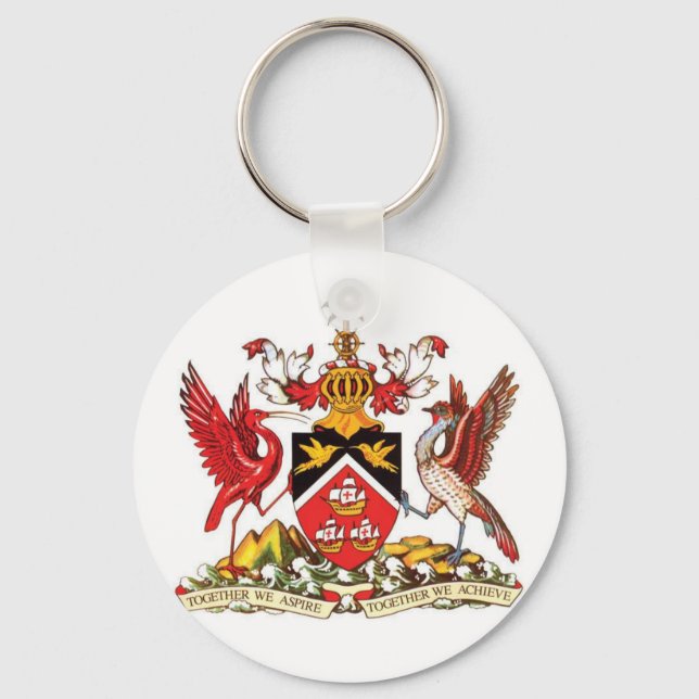 Trinidad och Tobago Jackar av Arm Keychain Nyckelring (Framsida)