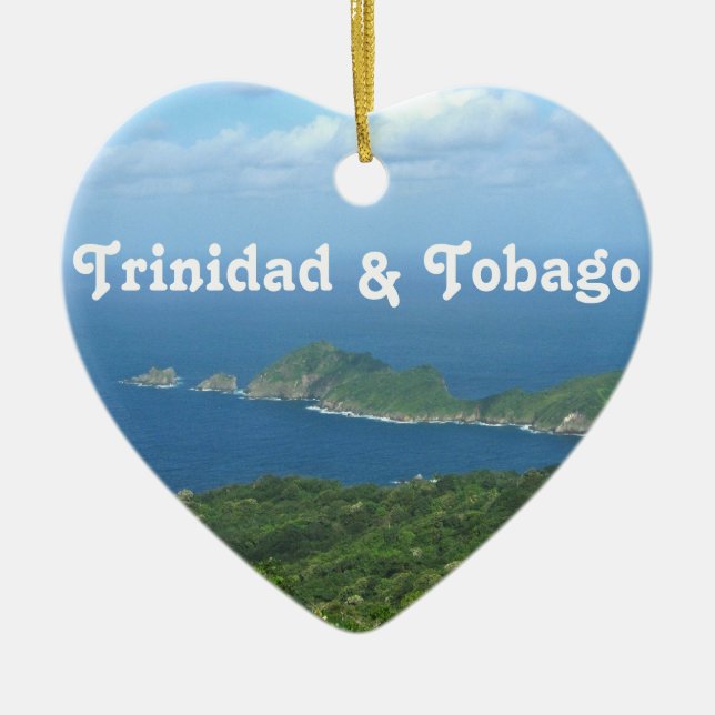 Trinidad och Tobago Julgransprydnad Keramik (Framsidan)