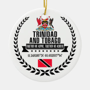 Trinidad och Tobago Julgransprydnad Keramik