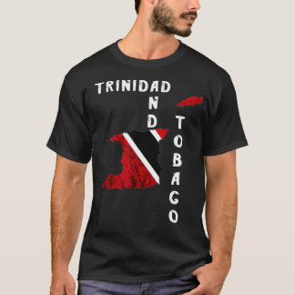 Trinidad och Tobago Karta Pride Trinidadian Roots  T Shirt