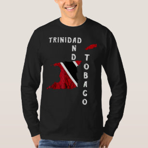 Trinidad och Tobago Karta Pride Trinidadian Roots T Shirt
