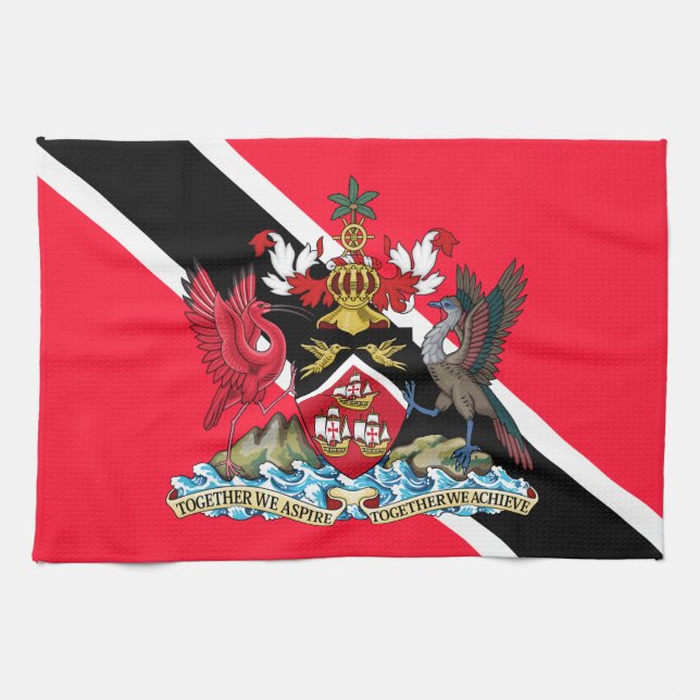Trinidad och Tobago Kökshandduk (Horisontell)