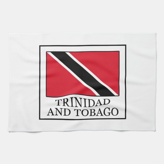Trinidad och Tobago Kökshandduk (Horisontell)