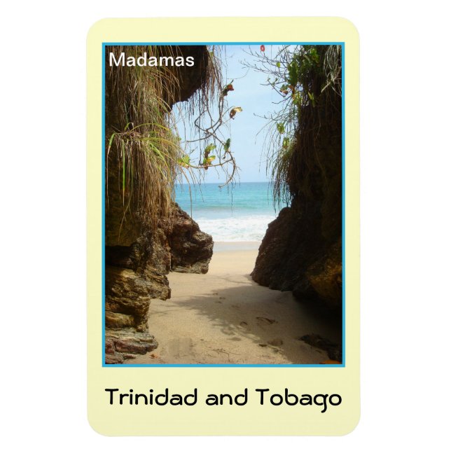 Trinidad och Tobago Madamas Beach Magnet (Vertikal)