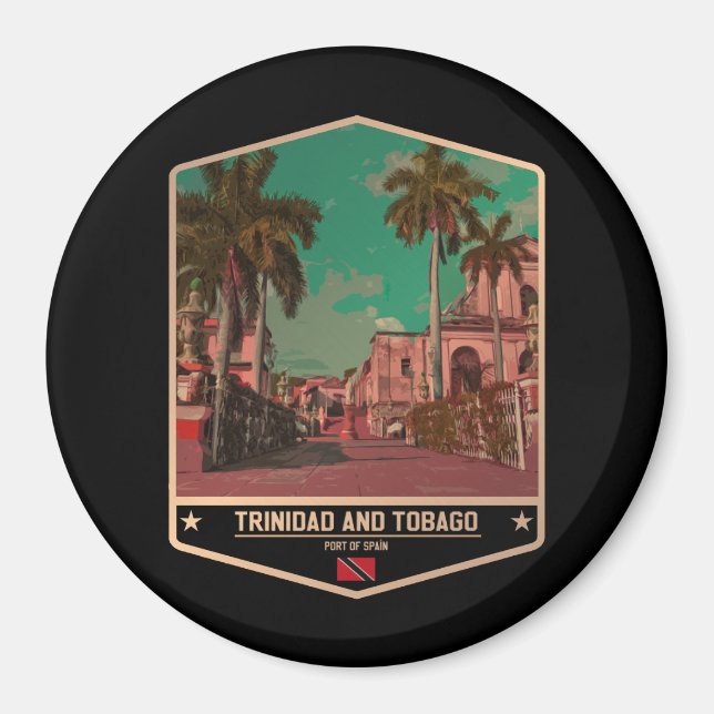 Trinidad och Tobago Magnet (Framsidan)