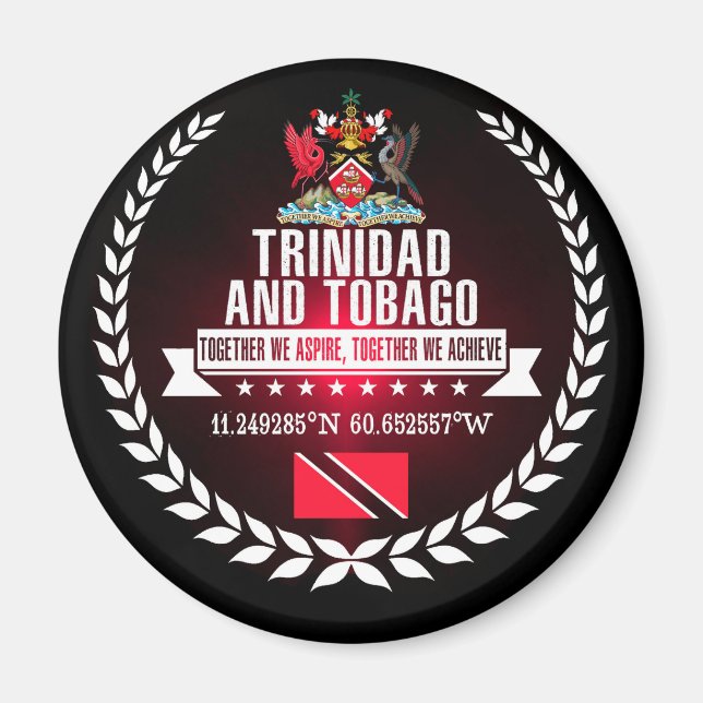 Trinidad och Tobago Magnet (Framsidan)