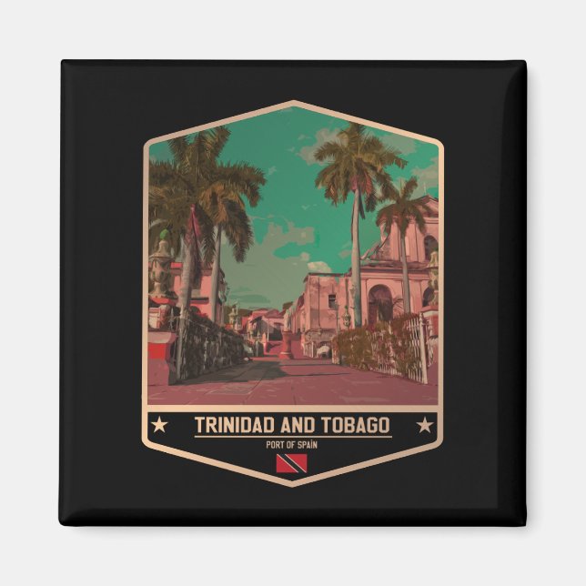 Trinidad och Tobago Magnet (Framsidan)