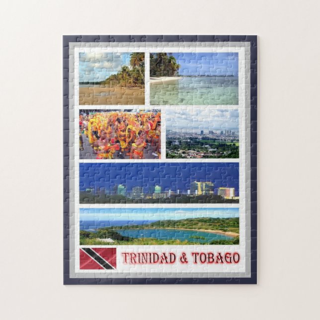 Trinidad och Tobago - Mosaic - Pussel (Vertikal)