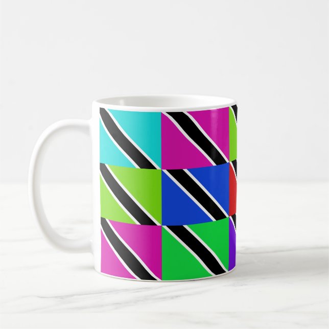 Trinidad och Tobago Multihue flaggormugg Kaffemugg (Vänster)