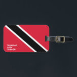 Trinidad och Tobago National Flagga Patriotic Bagagebricka<br><div class="desc">Trinidad och Tobago National Flagga Patriotic Luggage Tag med Trinidad och Tobago-flagga tryckt på ena sidan av märkrn. Land namn, skrivet med det pulserande typsnittet, är integrerat i designen på grund. Anpassadet Text är fullt ut med funktionen "Anpassa den!". Andra sidan av märkrn är reserverad för din information. Trinidad och...</div>