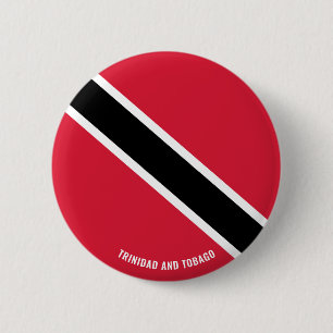 Trinidad och Tobago National Flagga Patriotic Coff Knapp