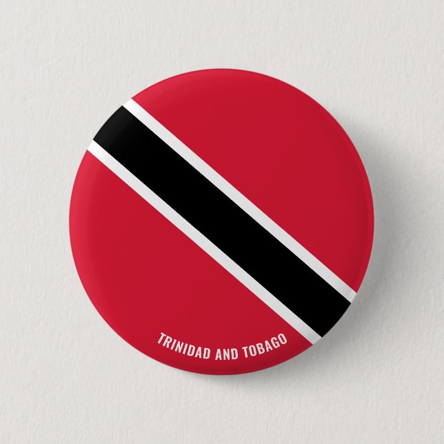Trinidad och Tobago National Flagga Patriotic Coff Knapp (Framsida)