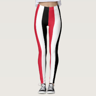 Trinidad och Tobago National Flagga Stripe Leggings