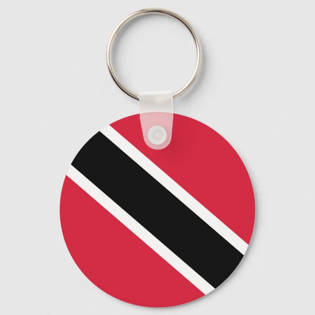 Trinidad och Tobago National World Flagga Nyckelring (Framsida)