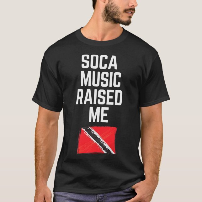 Trinidad och Tobago Ord Soca Trini Pride Flagga T Shirt (Framsida)