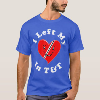 Trinidad och Tobago röd hjärta Tee Shirt