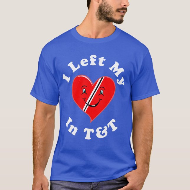 Trinidad och Tobago röd hjärta Tee Shirt (Framsida)