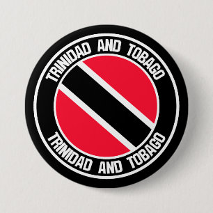 Trinidad och Tobago Round Emblem Knapp