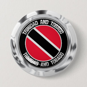 Trinidad och Tobago rundaEmblem Knapp