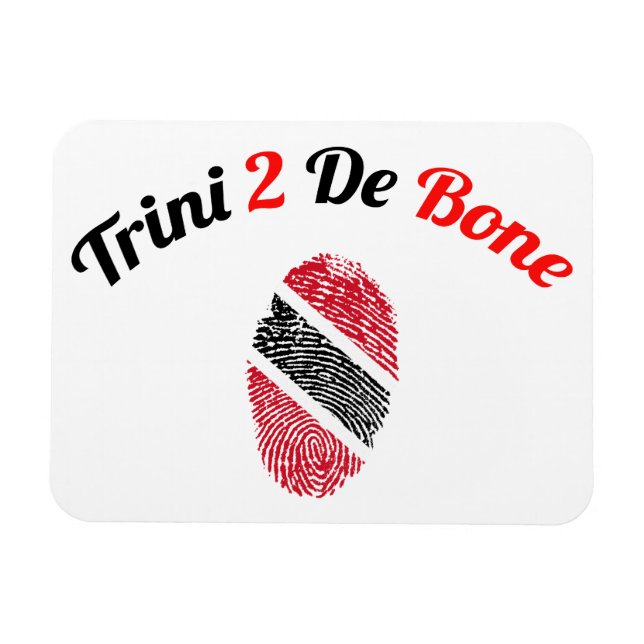 Trinidad och Tobago Trini 2 De Bone Magnet (Horisontell)