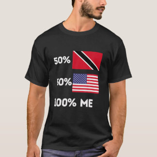 Trinidad och Tobago Trini Pride Flagga Funny USA R T Shirt