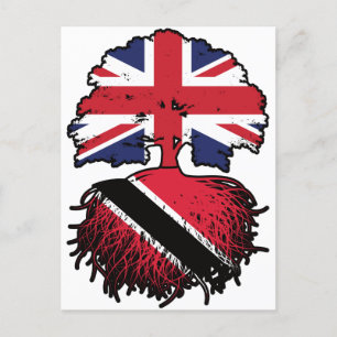Trinidad och Tobago Trinidadian British UK Träd Vykort
