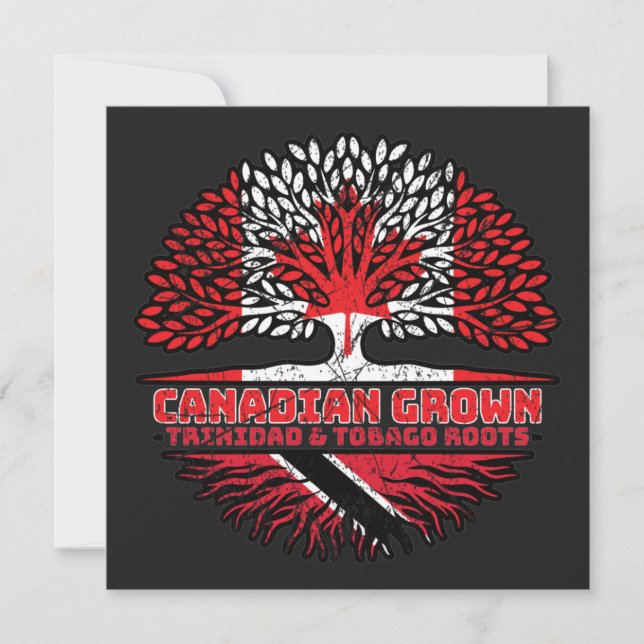 Trinidad och Tobago Trinidadian Canadian Canada Kort (Framsida)