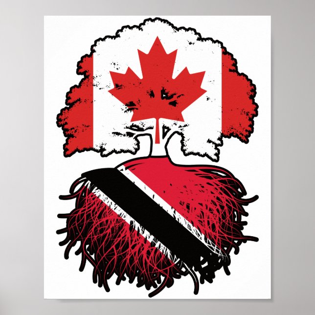 Trinidad och Tobago Trinidadian Canadian Canada Poster (Framsidan)