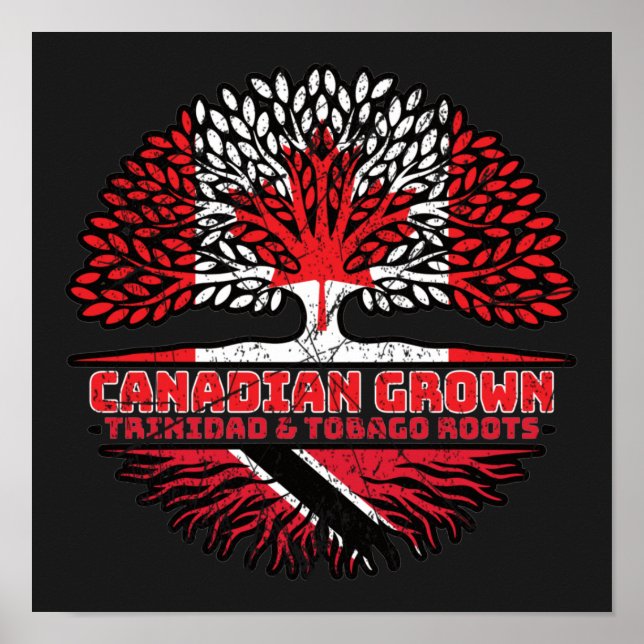 Trinidad och Tobago Trinidadian Canadian Canada Poster (Framsidan)
