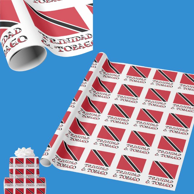 Trinidad och Tobago Trinidadian Tobagoniska Flagga Presentpapper (Skapare uppladdad)