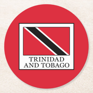 Trinidad och Tobago Underlägg Papper Rund