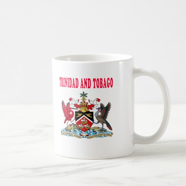 Trinidad och Tobago vapenskölddesigner Kaffemugg (Höger)