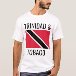 Trinidad och Tobago / World Land National Flagga T Shirt