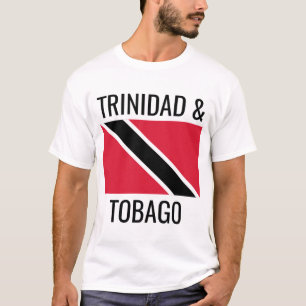 Trinidad och Tobago / World Land National Flagga T Shirt